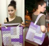 Bolsa tipo sacola Lilás