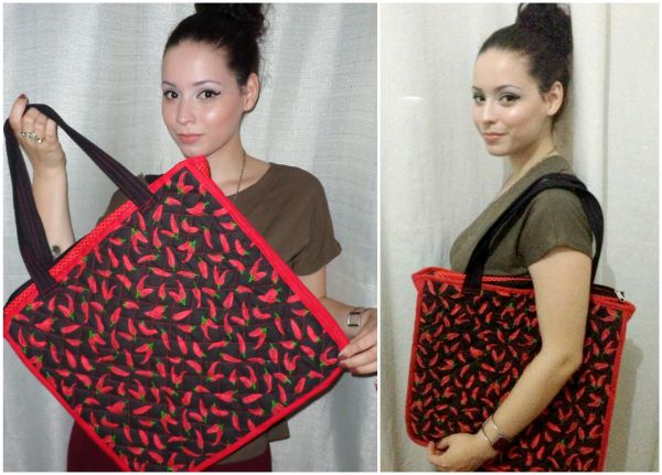 Bolsa tipo sacola Pimenta